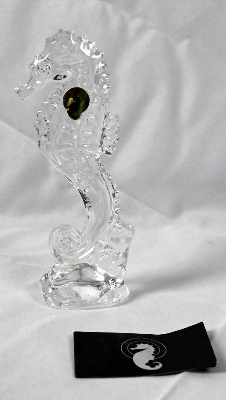 Waterford Crystal Giftology Seahorse Sculpture NIB